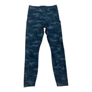 Athleta women's small ultimate camo 7/8 tight leggings black lulu gym